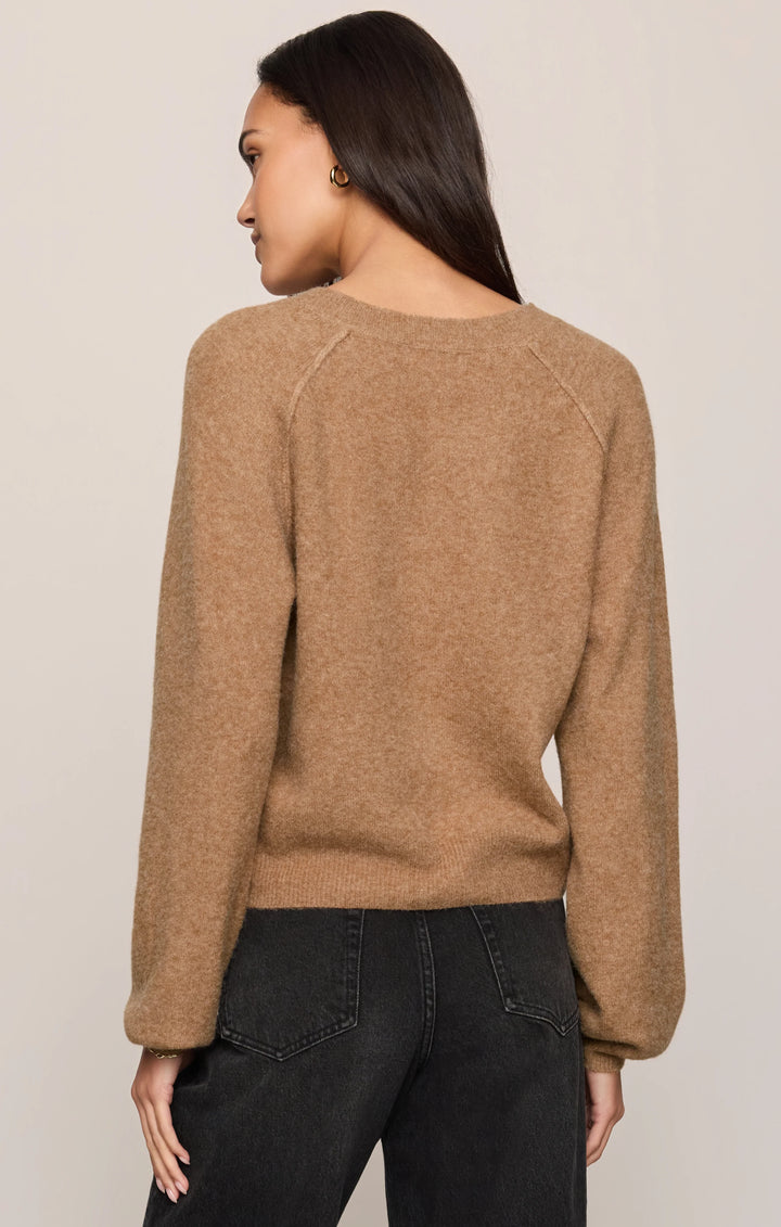 Z-Supply Women's Westmont Henley Sweater - Golden Caramel - Sun Diego Boardshop