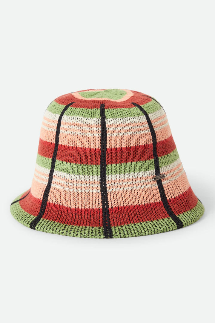 Brixton Women's Redding Knit Packable Hat - Peach Cobbler Multi Stripe - Sun Diego Boardshop