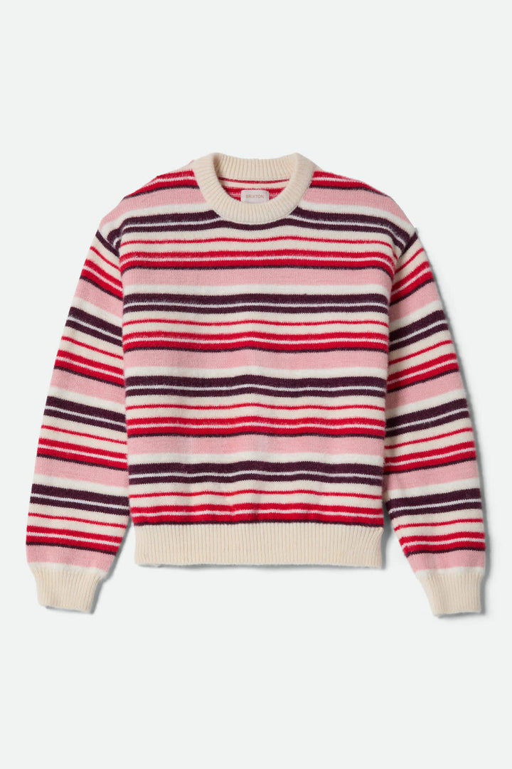Brixton Cozy Crew Sweater - Multi Stripe - Sun Diego Boardshop