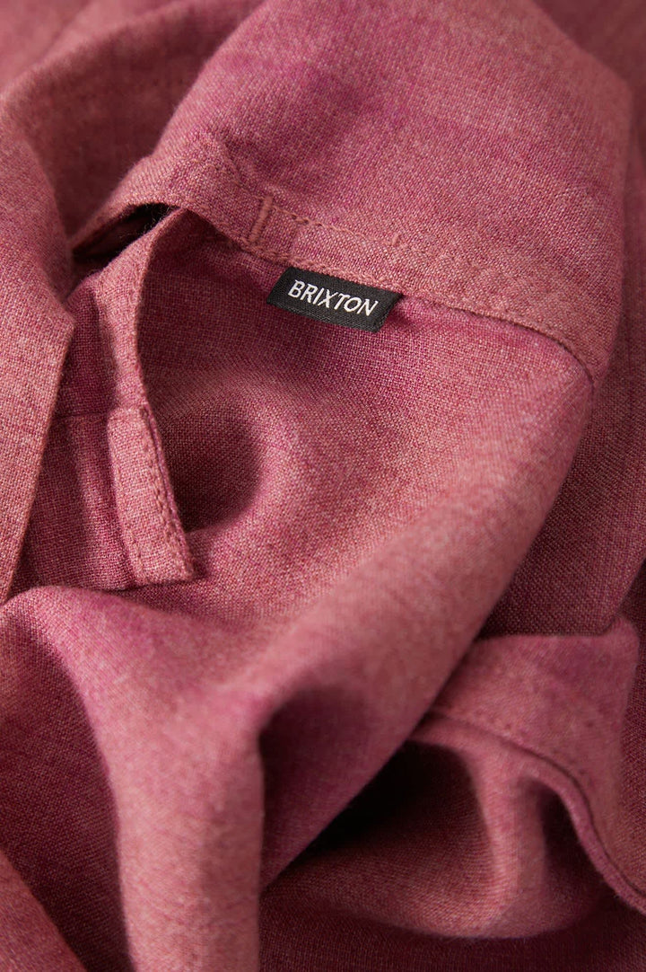 Brixton Men's Century Shirt - Pink Shadow Plaid - Sun Diego Boardshop