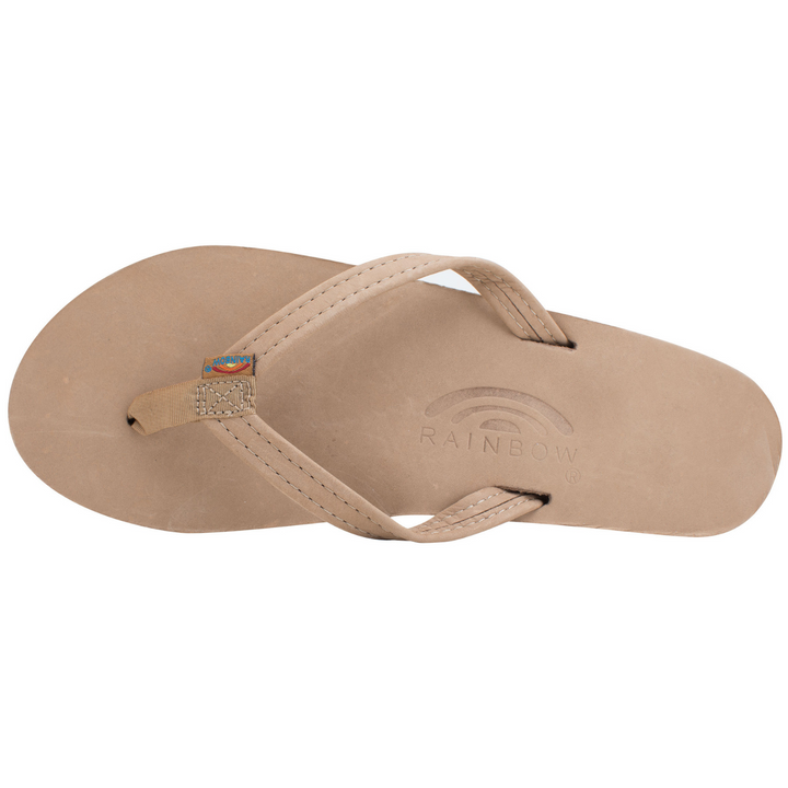 RAINBOW SANDALS Women's Single Layer Classic Leather with Arch Support and a 1/2" Narrow Strap - SIERRA BROWN - Sun Diego Boardshop