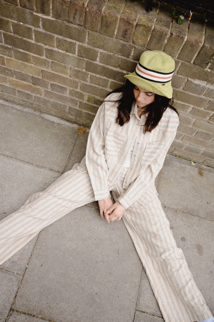 Brixton Women's Lounge Pant - Sand Stripe - Sun Diego Boardshop