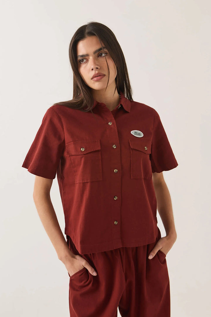Brixton Women's Mechanics Shirt - Dark Brick - Sun Diego Boardshop