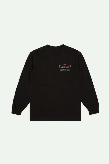 Brixton Regal L/S Standard T-Shirt - BLACK/RUST - Sun Diego Boardshop