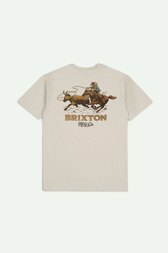 Brixton Wrangling S/S Standard T-Shirt - CREAM - Sun Diego Boardshop