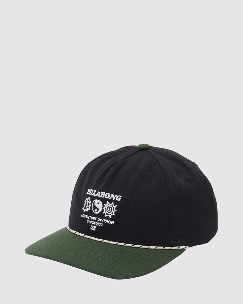 Billabong A/Div Strapback Cap - BLACK/GREEN - Sun Diego Boardshop