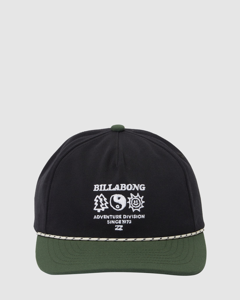 Billabong A/Div Strapback Cap - BLACK/GREEN - Sun Diego Boardshop