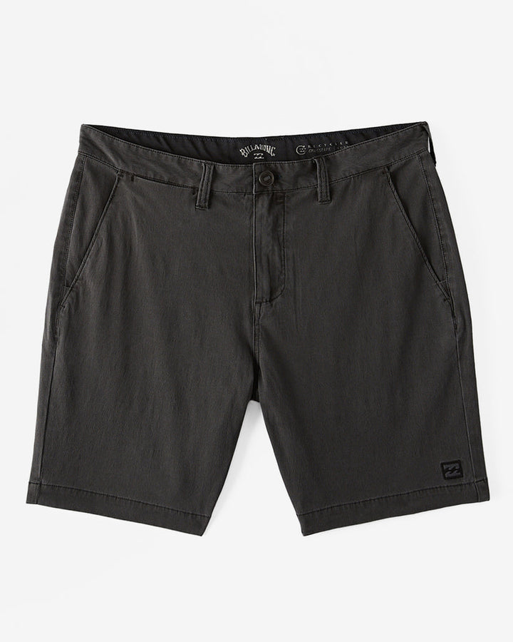 Billabong Crossfire Wave Washed 18" Hybrid Submersible Shorts - WASHED BLACK - Sun Diego Boardshop