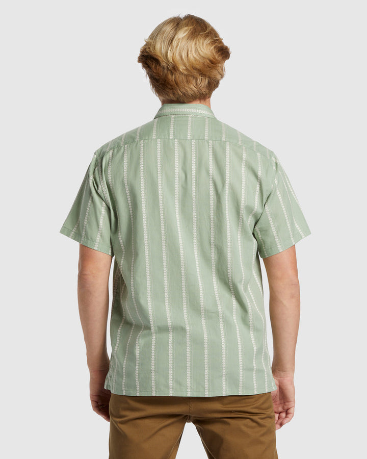 Billabong Sundays Jacquard Short Sleeve Shirt - MIST GREEN - Sun Diego Boardshop