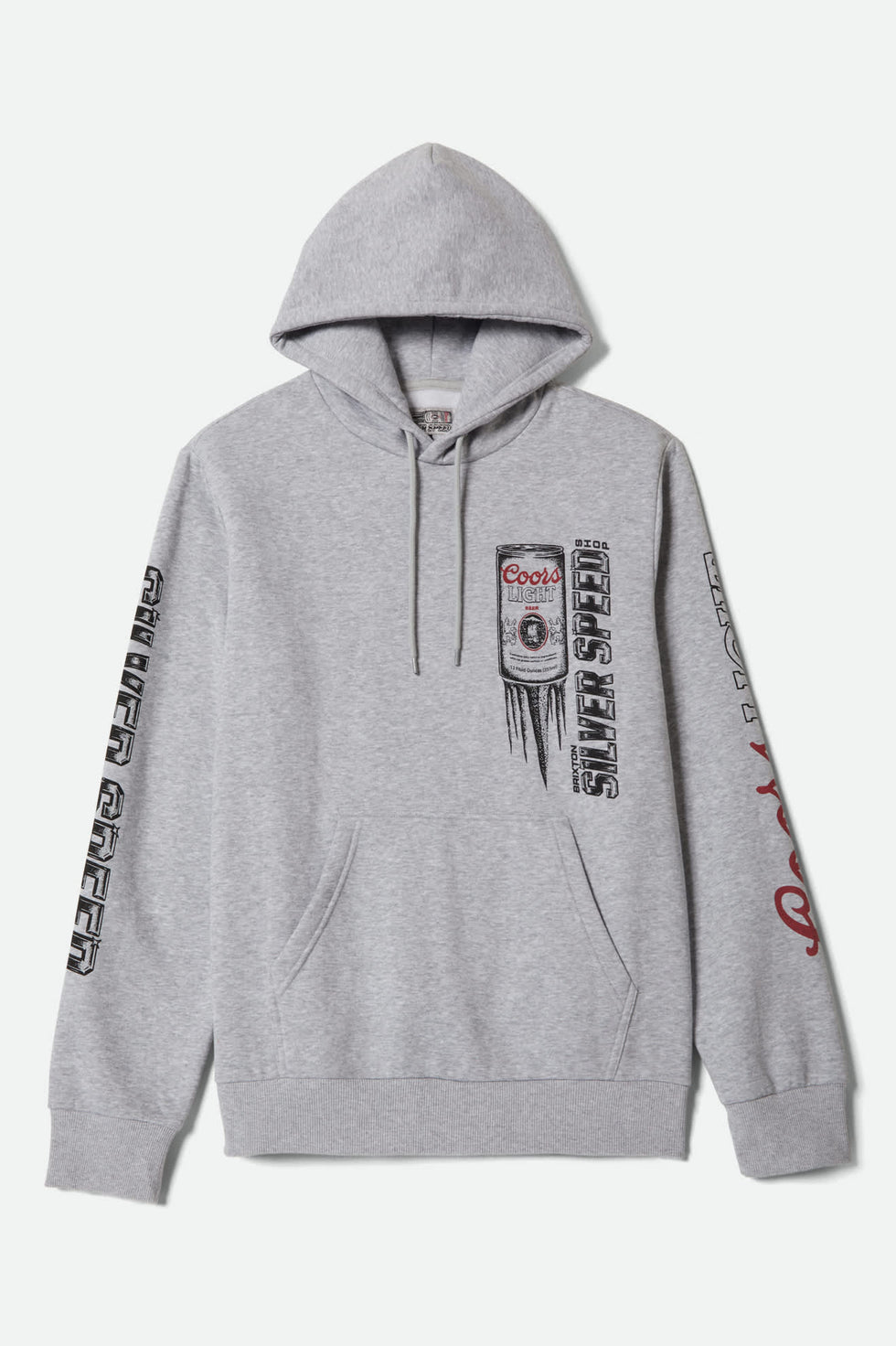 Brixton Coors Light Silver Speed Hoodie - Heather Grey - Sun Diego Boardshop