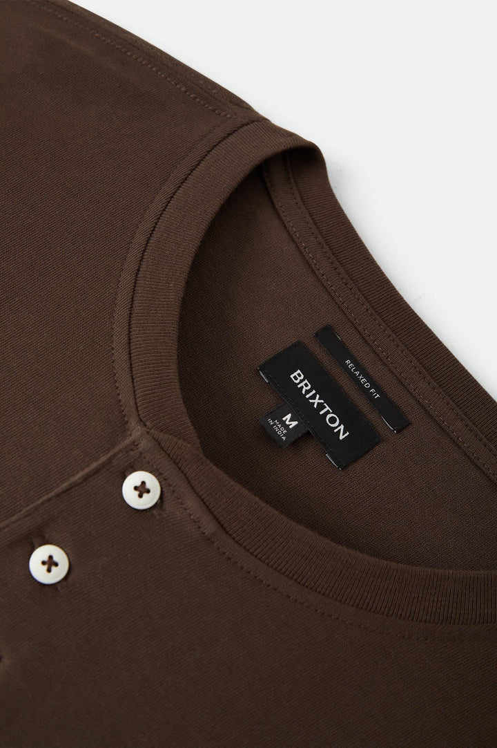 Brixton Men's Boxy Baseball T-Shirt - Walnut Brown/Golden Hour - Sun Diego Boardshop