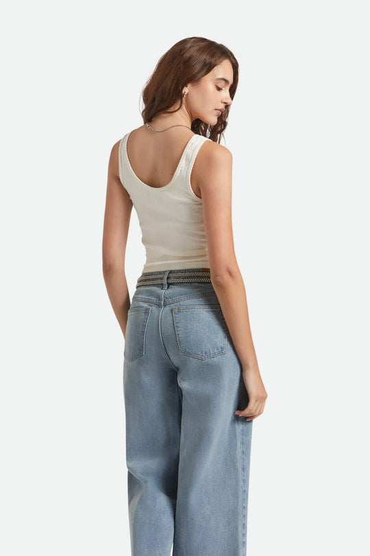 Brixton Pointelle Slim Fit Tank - White - Sun Diego Boardshop