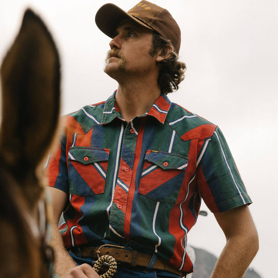 Seager Amarillo Short Sleeve Shirt - Mattson Stripe - Sun Diego Boardshop