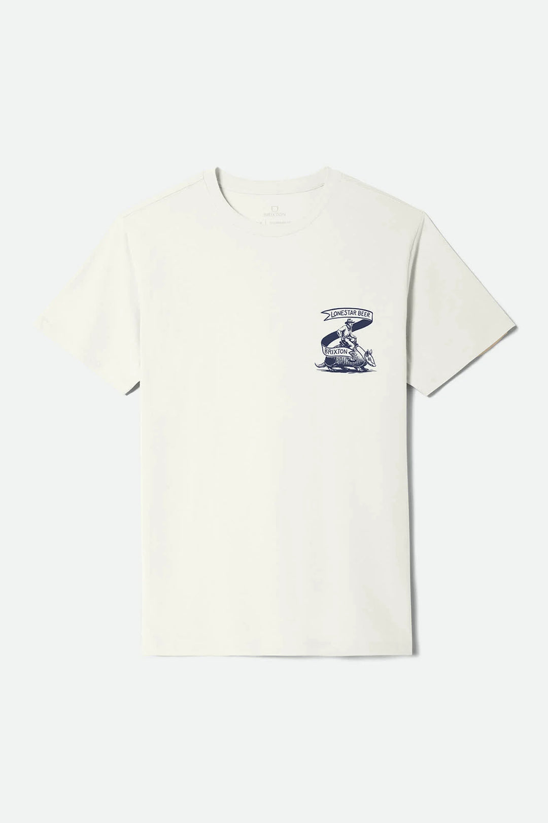 Brixton Men's Lone Star Armadillo Short Sleeve Standard T-Shirt - Cream - Sun Diego Boardshop
