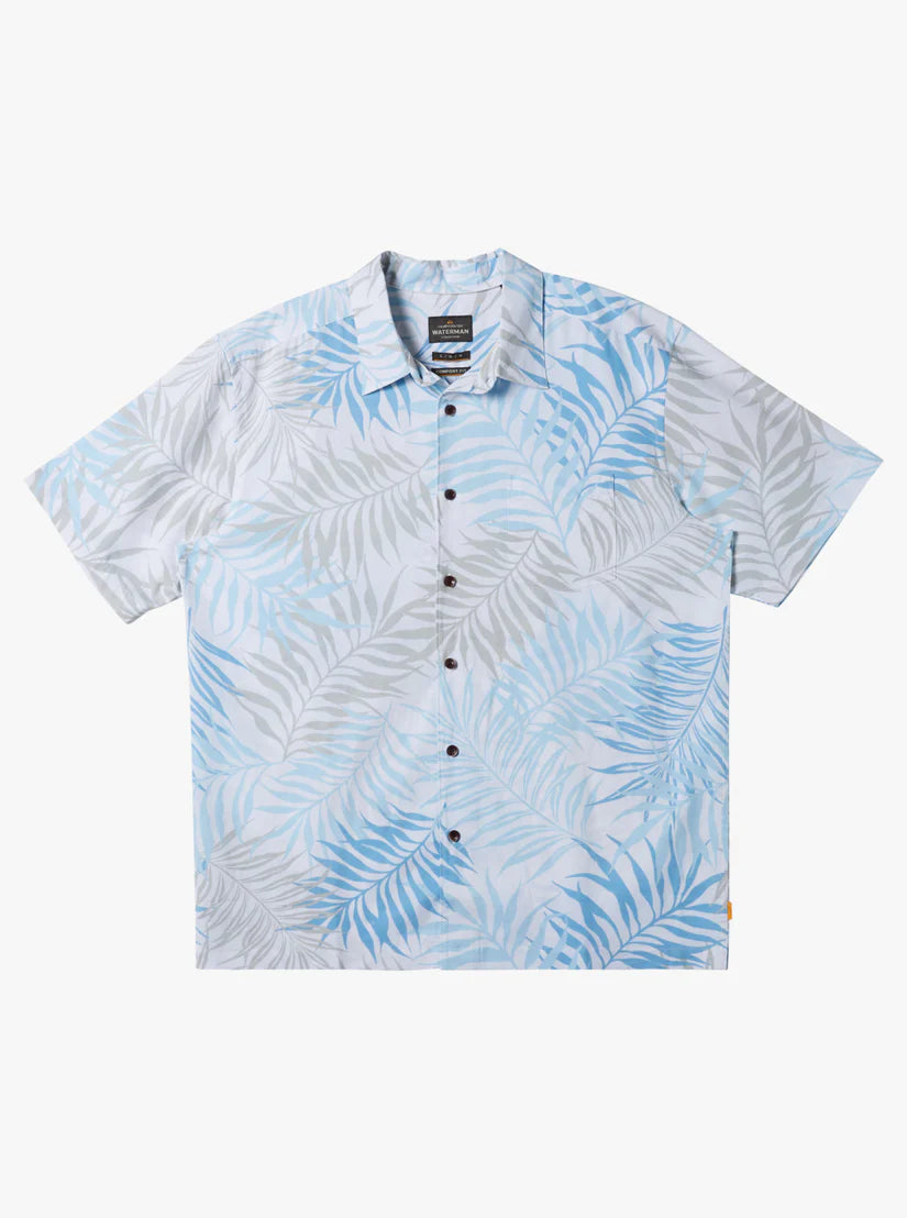 QUIKSILVER Waterman Woven Shirt -  WHITE WILD FERN - Sun Diego Boardshop