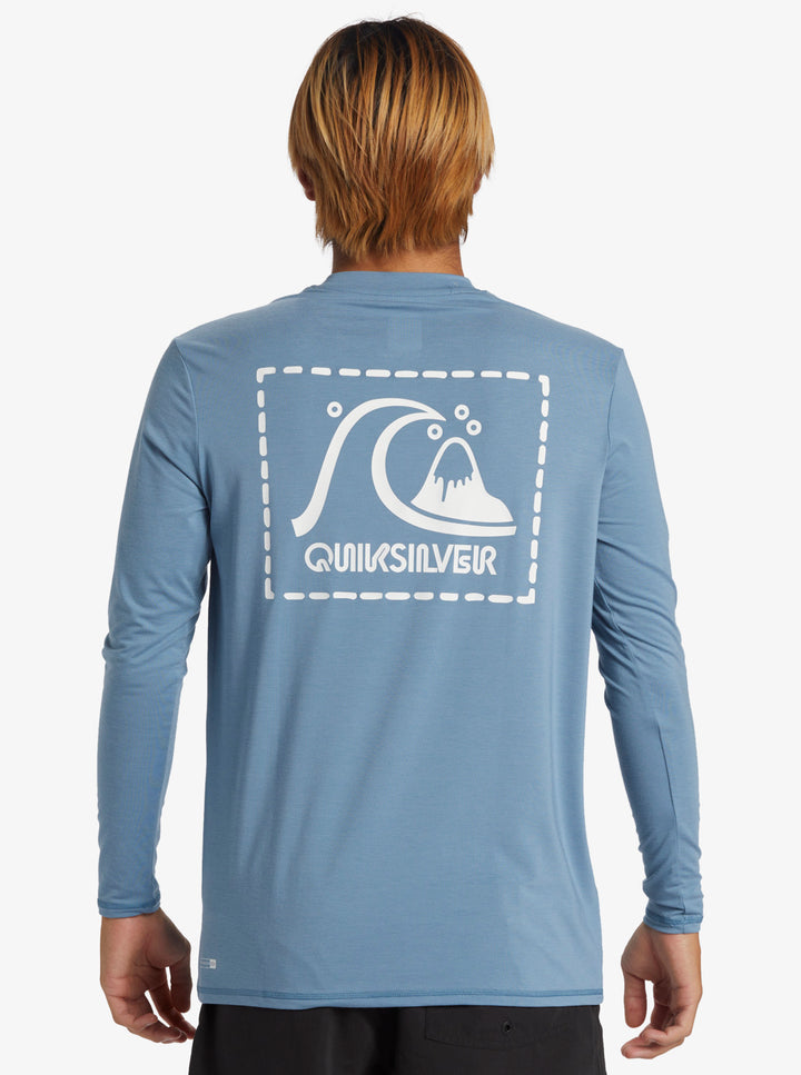 Quiksilver DNA Long Sleeve Surf Tee - BLUE SHADOW - Sun Diego Boardshop