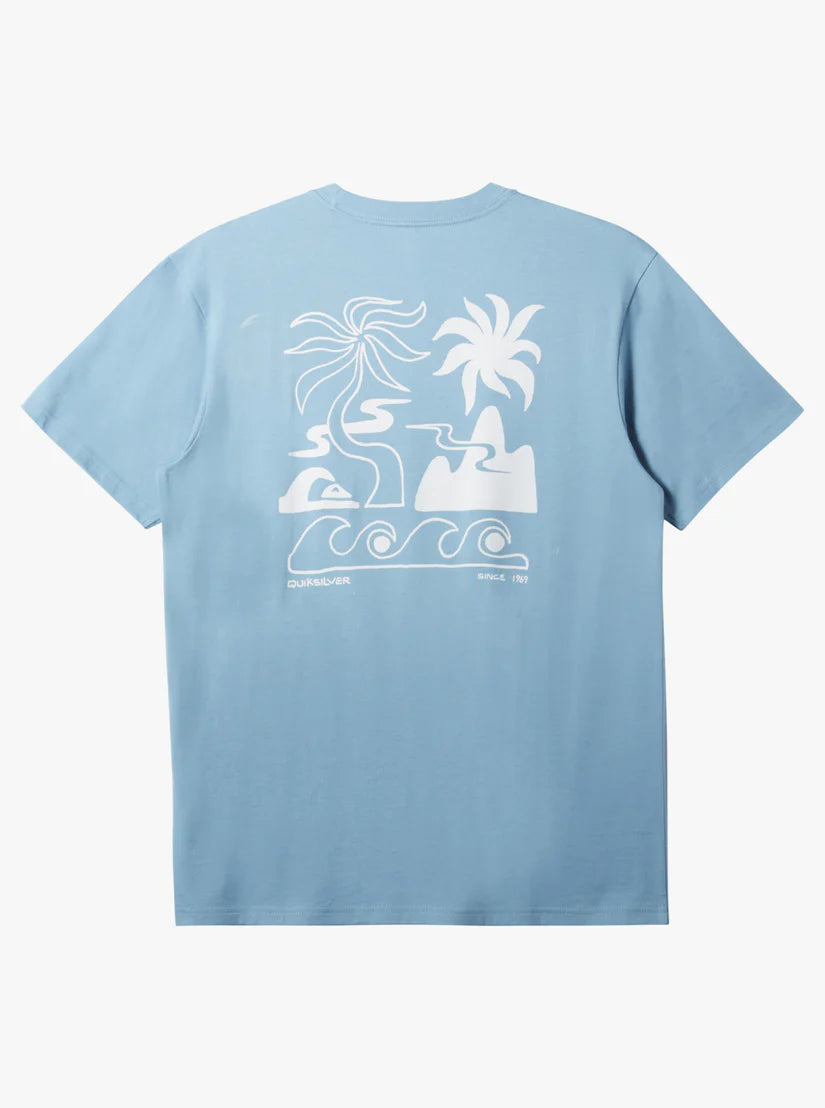 Quiksilver Tropical Breeze T-Shirt - Blueshadow - Sun Diego Boardshop