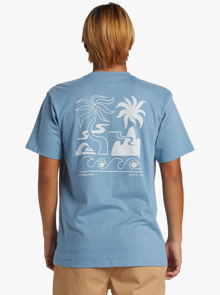 Quiksilver Tropical Breeze T-Shirt - Blueshadow - Sun Diego Boardshop