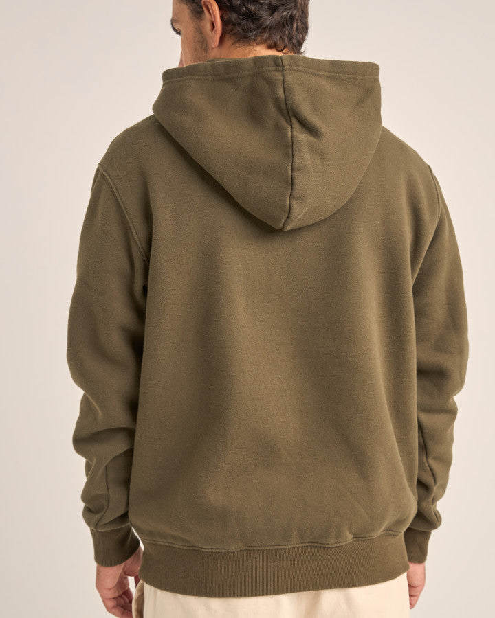 Rhythm Arch Heavyweight Fleece Hoodie - OLIVE - Sun Diego Boardshop