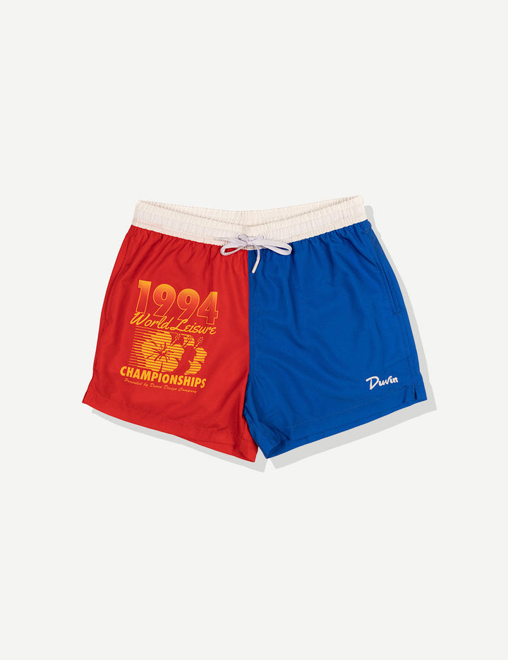 Duvin 94 Swim Short - Red - Sun Diego Boardshop