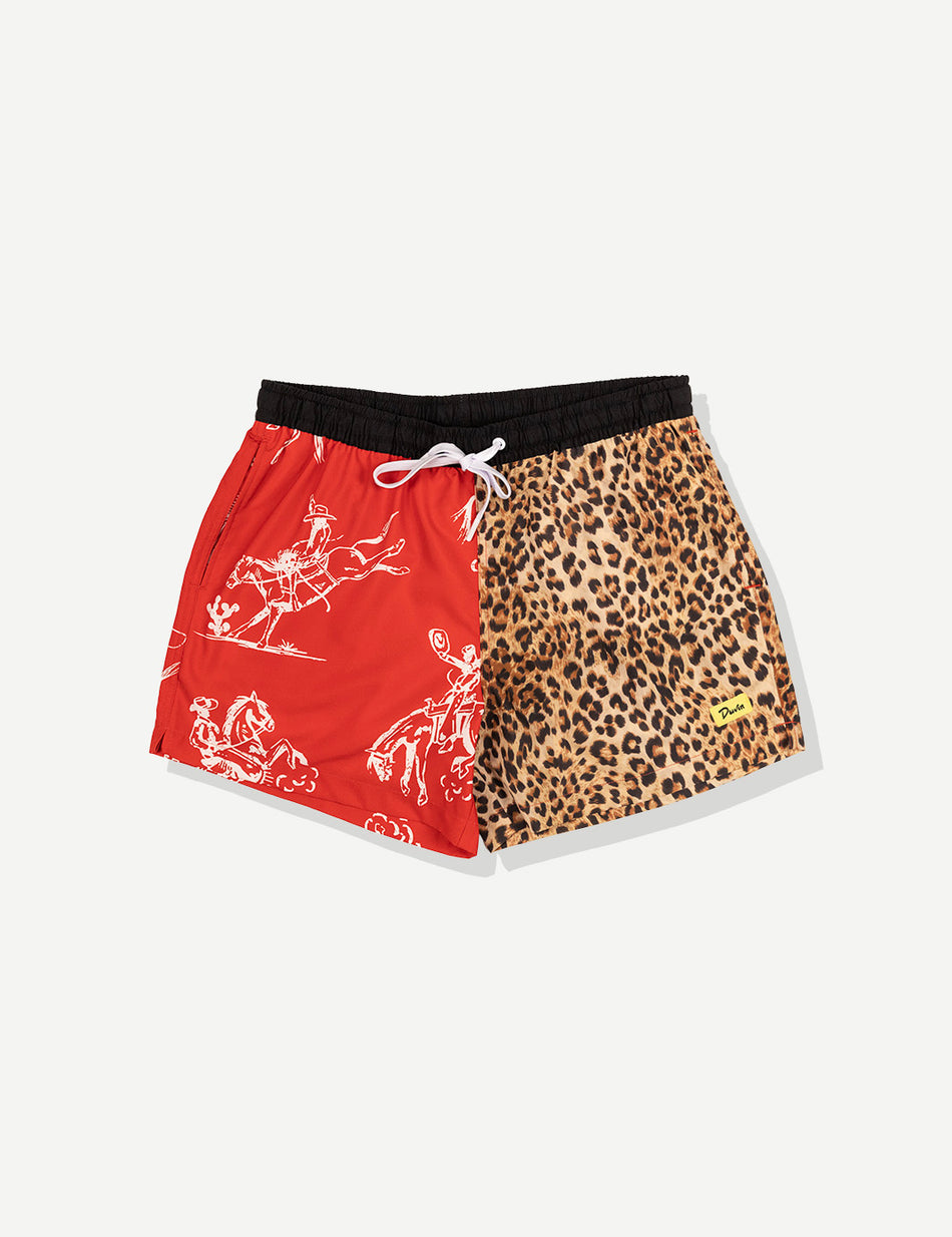 Duvin Horsin Around Swim Shorts - Red - Sun Diego Boardshop