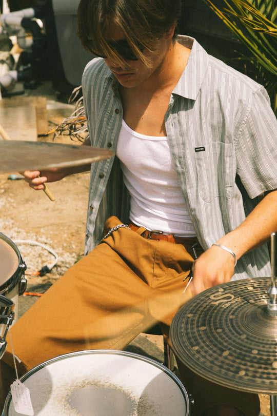 Brixton Choice Chino Baggy Short - Washed Copper - Sun Diego Boardshop