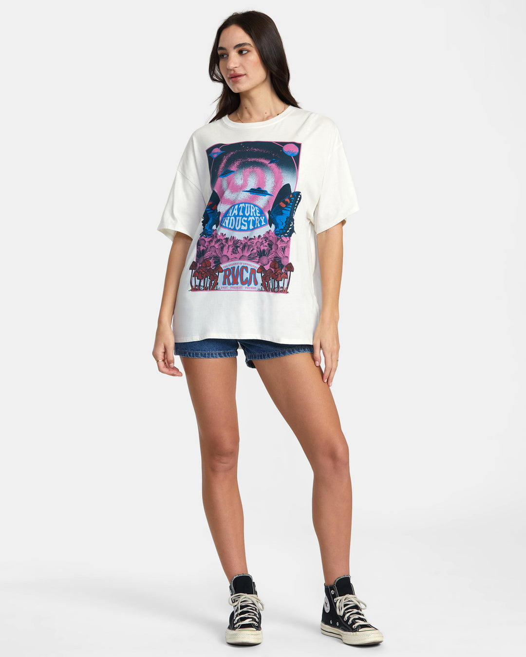 RVCA Spaced Out T-Shirt - Vintage White - Sun Diego Boardshop