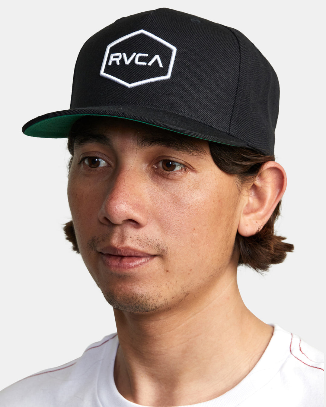 RVCA Commonwealth Snapback Hat - Black/White - Sun Diego Boardshop
