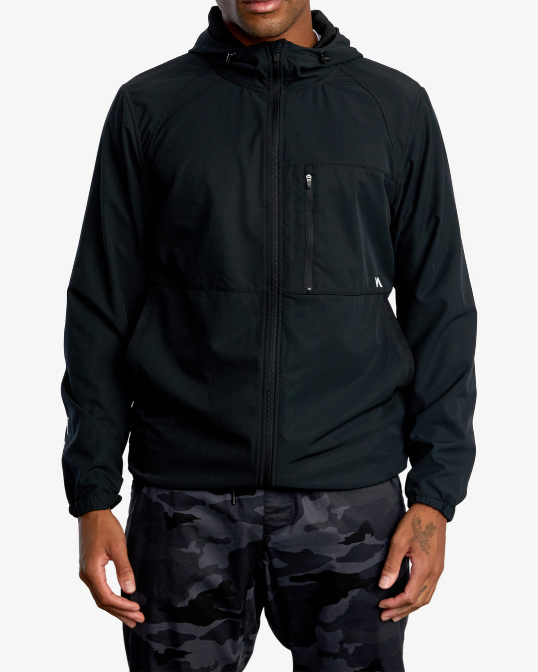 RVCA Yogger Zip-Up Hooded Jacket Ii - Black - Sun Diego Boardshop