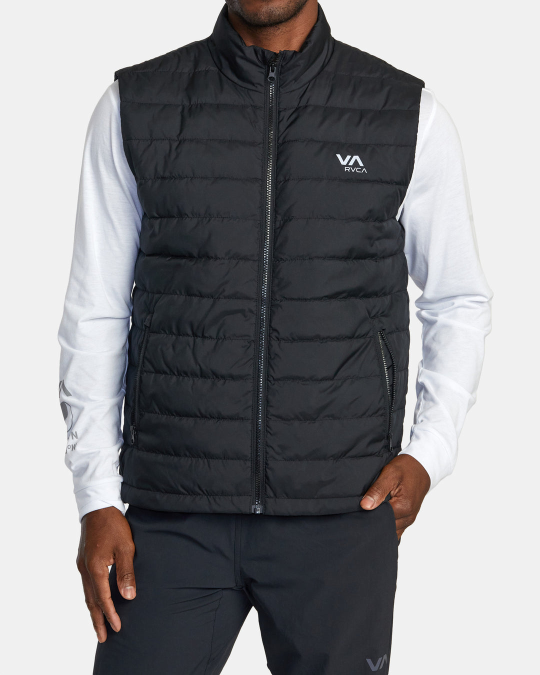 RVCA Packable Puffa Puffer Vest - Black - Sun Diego Boardshop