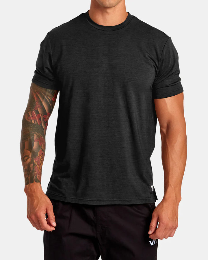 RVCA VA SPORT BALANCE TECHNICAL TRAINING T-SHIRT - BLACK - Sun Diego Boardshop