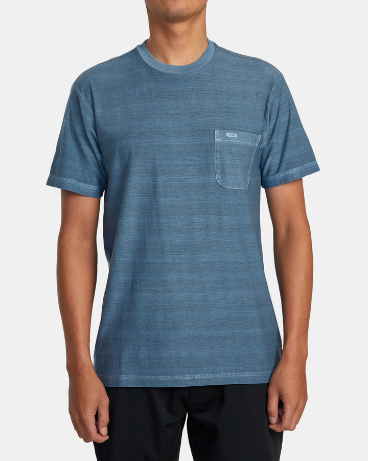RVCA PTC Stripe T-Shirt - Industrial Blue - Sun Diego Boardshop