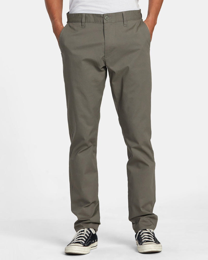 RVCA DAGGERS TECH TECHNICAL CHINOS - OLIVE - Sun Diego Boardshop