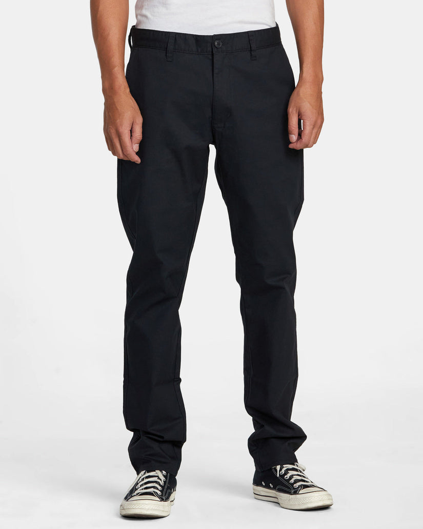 RVCA DAGGERS TECH TECHNICAL CHINOS - RVCA BLACK - Sun Diego Boardshop