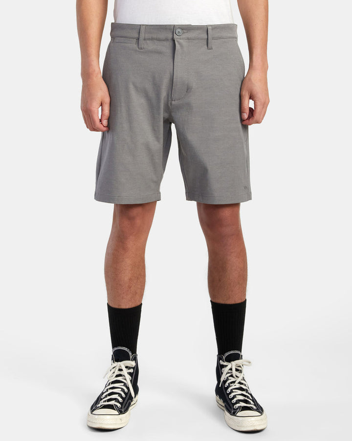 RVCA BACK IN HYBRID 19" SHORTS - ATHLETIC HEATHER - Sun Diego Boardshop