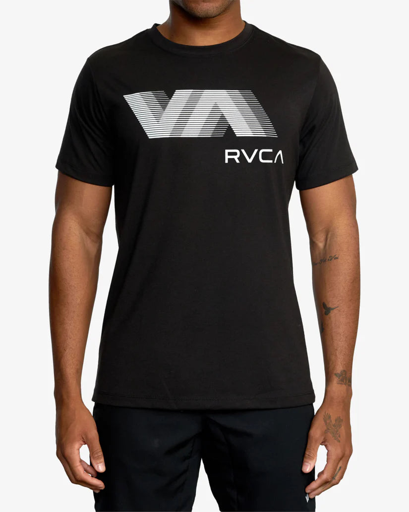 RVCA VA  BLUR TEE - BLACK - Sun Diego Boardshop