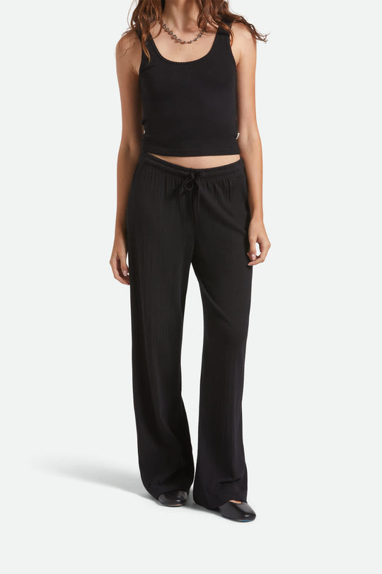 Brixton Pointelle Lounge Pant - Black - Sun Diego Boardshop