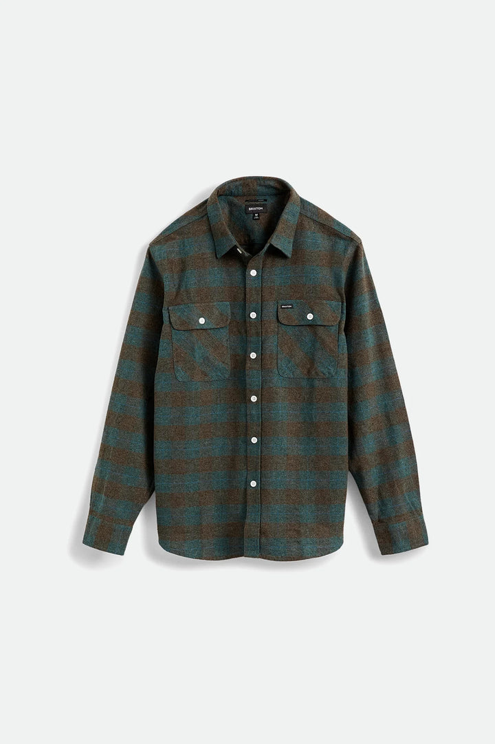 Brixton Men's Bowery Flannel - Ocean - Sun Diego Boardshop
