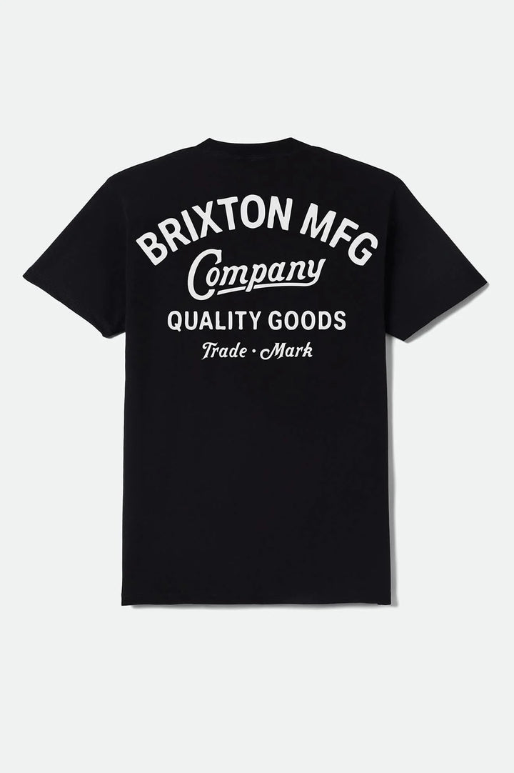 Brixton Men's Straton Standard T-Shirt - Black - Sun Diego Boardshop