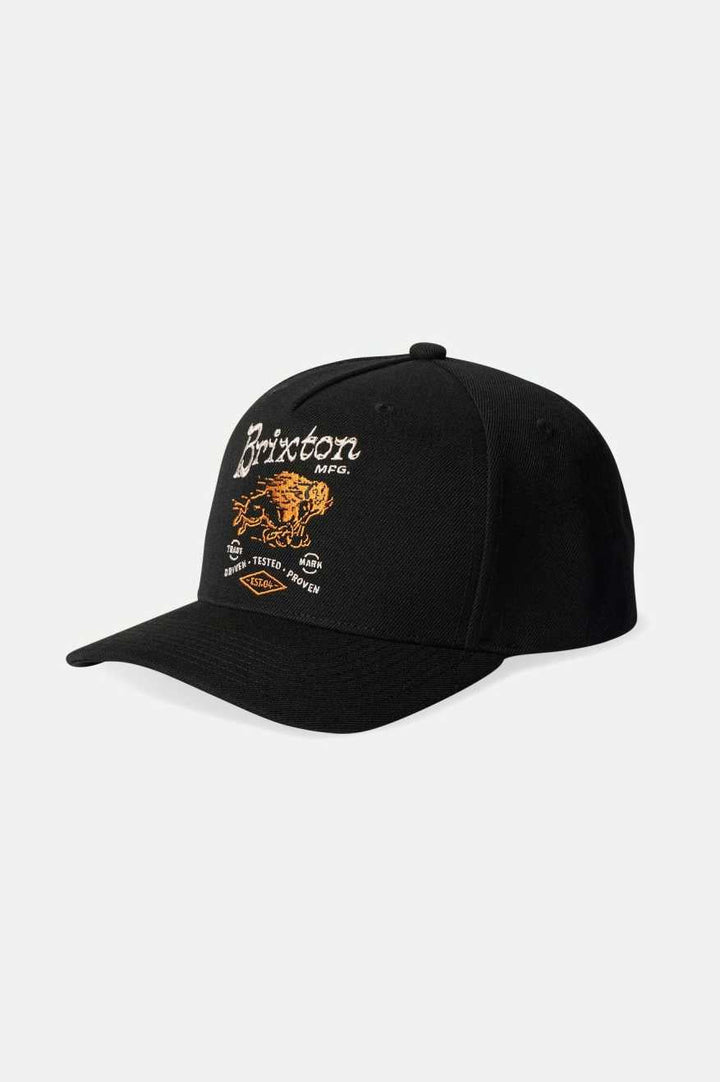 Brixton Charging Buffalo Netplus Snapback - BLACK - Sun Diego Boardshop