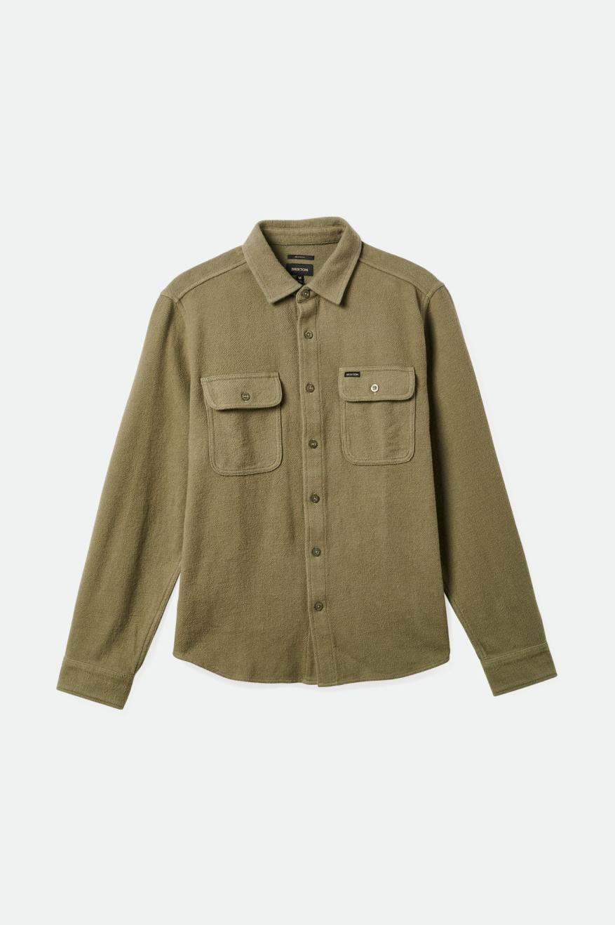 Bowery Textured Loop Twill Overshirt - Olive Surplus - Sun Diego Boardshop