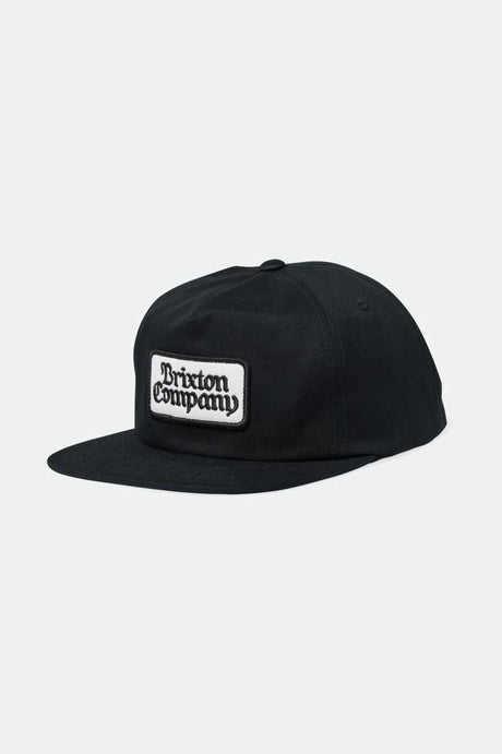 Brixton Norvell Snapback - BLACK - Sun Diego Boardshop