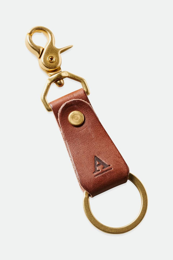 Brixton x Artifact Leather Key Clip - Brown - Sun Diego Boardshop