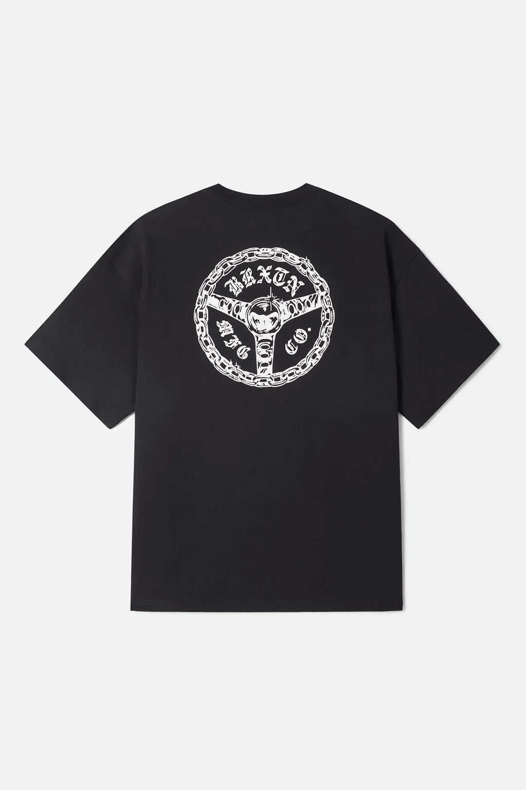 Brixton Men's Drive Short Sleeve Oversized T-Shirt - Black - Sun Diego Boardshop