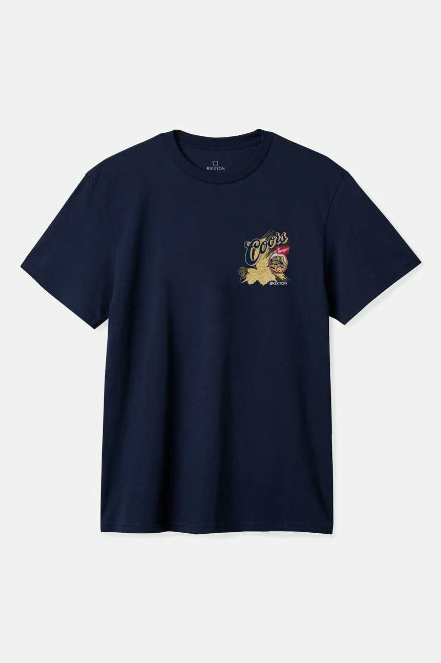 Brixton COORS START YOUR LEGACY HOPS T-SHIRT - NAVY - Sun Diego Boardshop