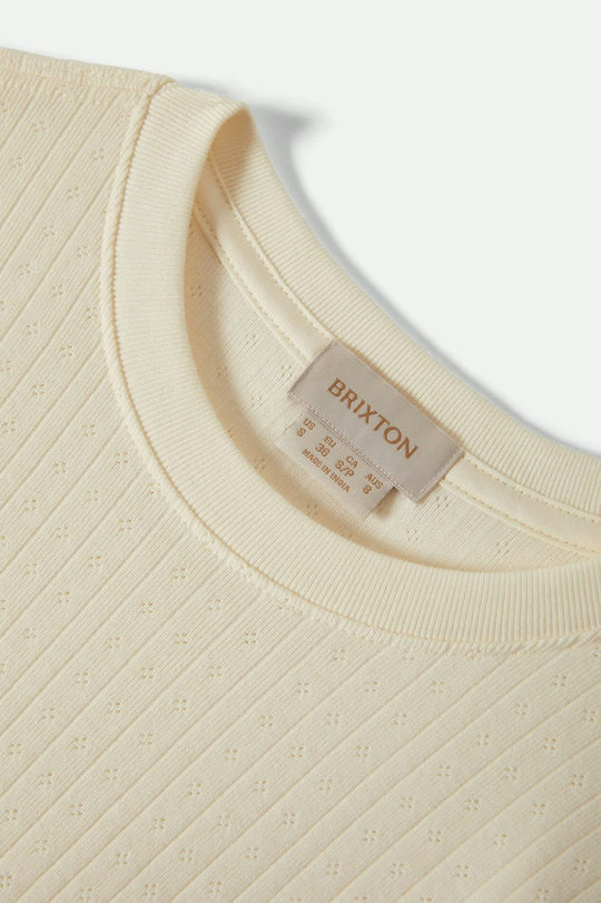 Brixton Dolly Slim Knit T-Shirt - Off White - Sun Diego Boardshop