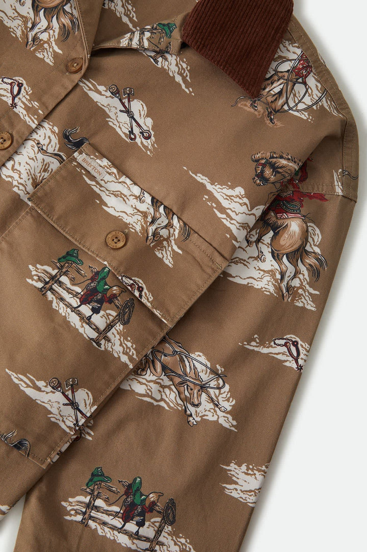 Brixton Women's Utopia Overshirt - Mid Century Cowboy Print - Sun Diego Boardshop