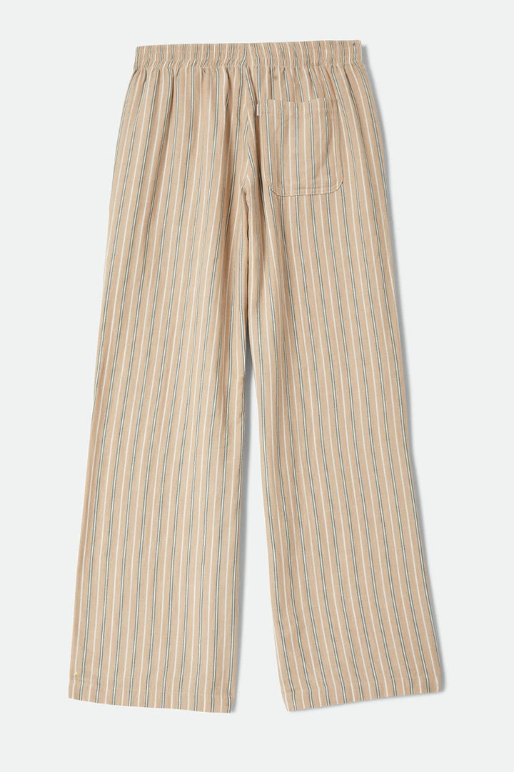 Brixton Women's Lounge Pant - Sand Stripe - Sun Diego Boardshop