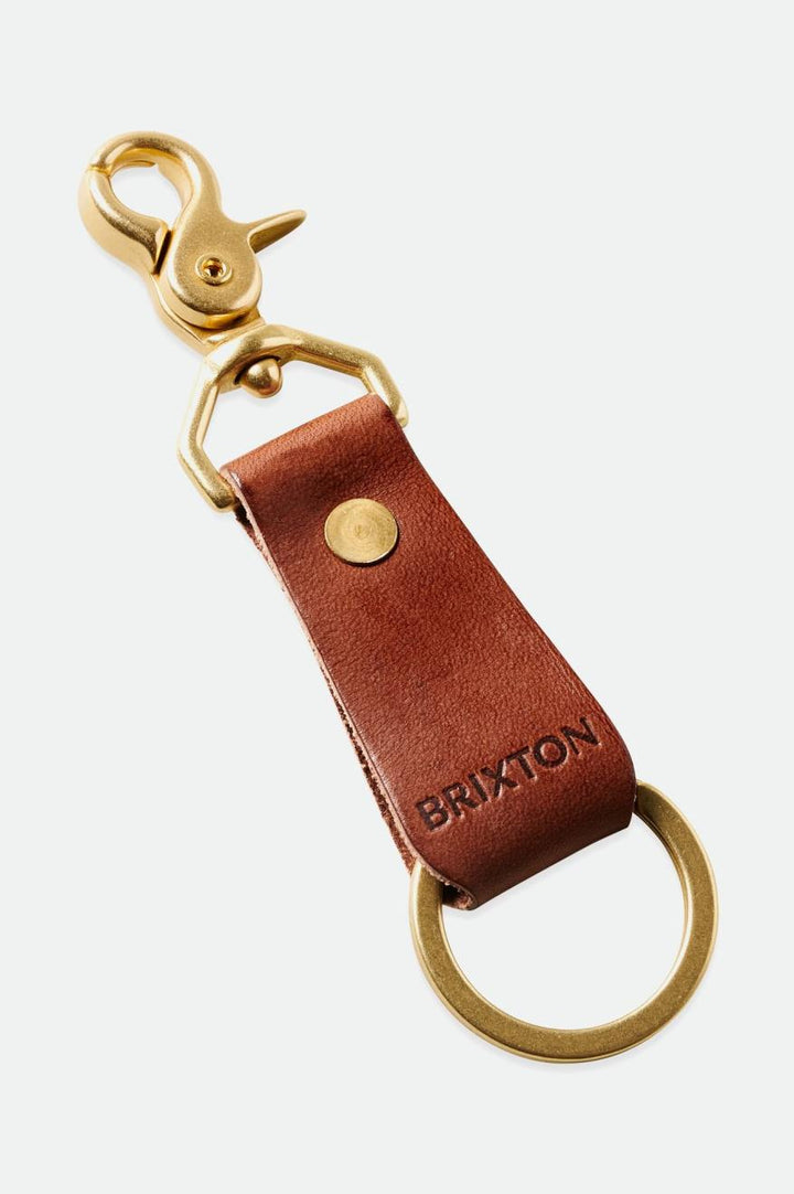 Brixton x Artifact Leather Key Clip - Brown - Sun Diego Boardshop