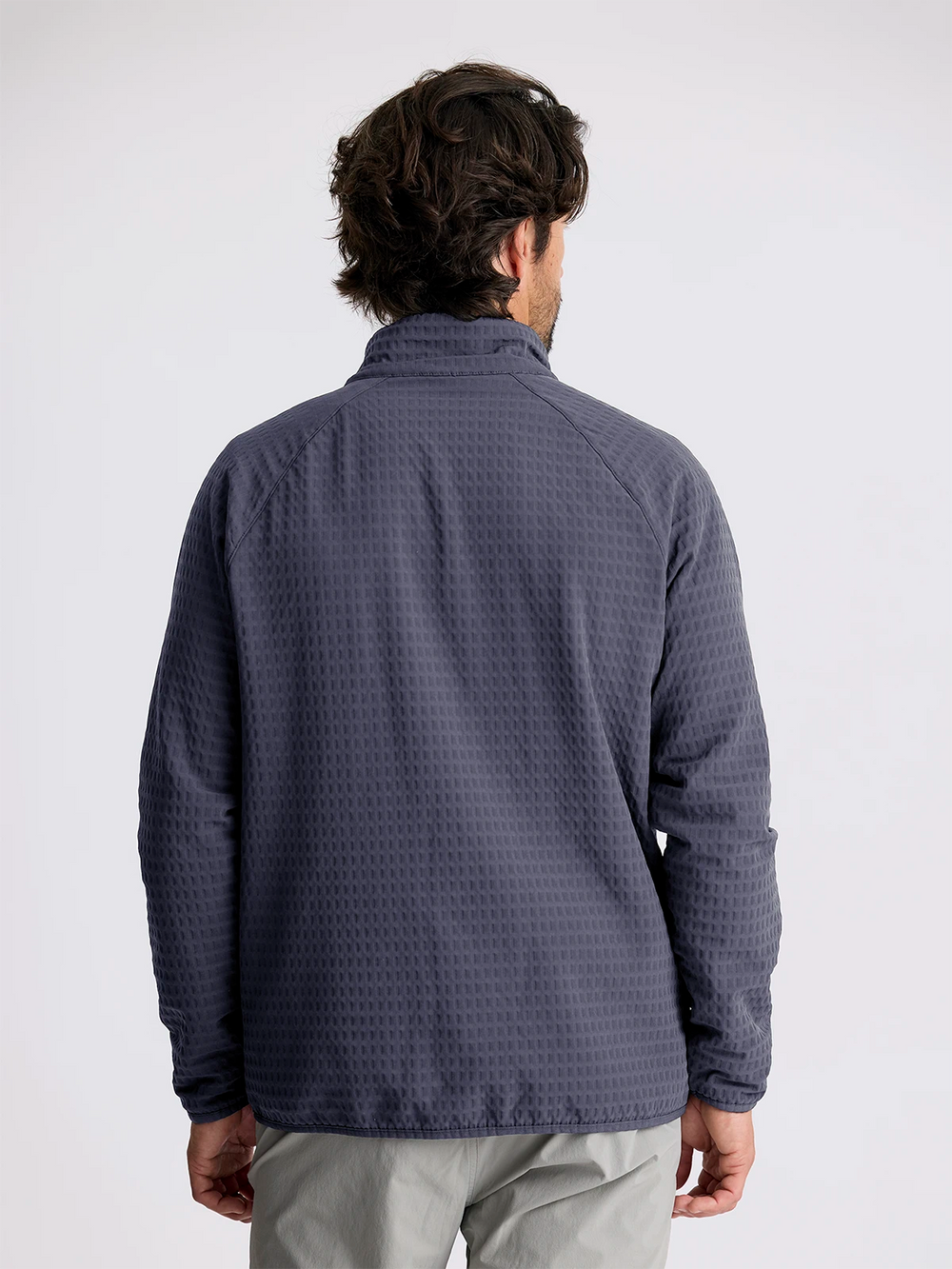 Free Fly Men's Gridback Fleece Jacket - STORM CLOUD - Sun Diego Boardshop